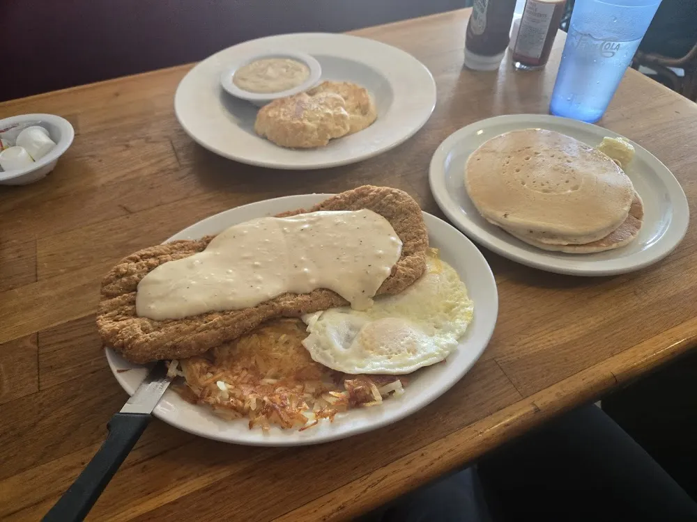 Country Fried Steak and Eggs