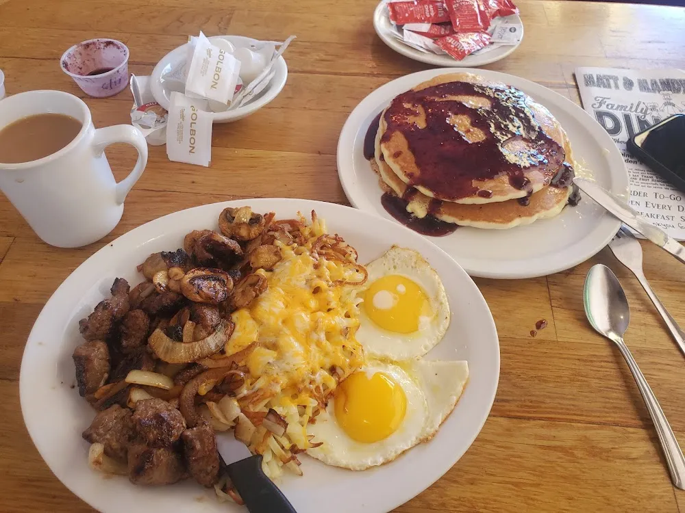 Teriyaki Steak and Eggs w Loaded Hash Browns